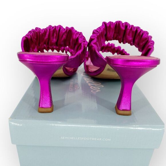 Seychelles NIB Leeward Metallic Sandal in Fuschia - size 7 - Picture 7 of 10